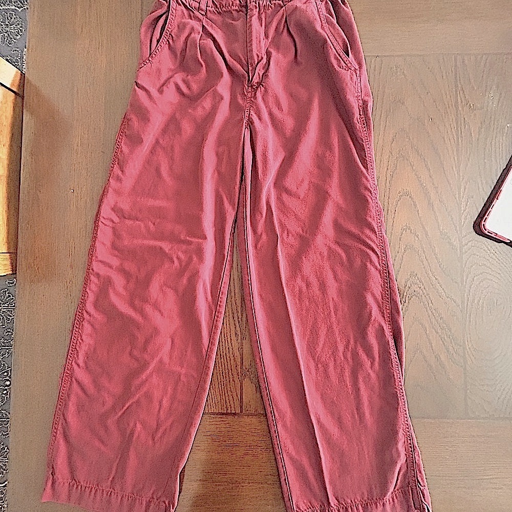 Madewell Harlow Trousers in wine color